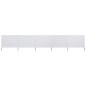 vidaXL 5-teiliges Windschutzgewebe 600 x 120 cm Sandweiß vidaXL 5-teiliges Windschutzgewebe 600 x 120 cm Sandweiß