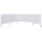 vidaXL 5-teiliges Windschutzgewebe 600 x 120 cm Sandweiß vidaXL 5-teiliges Windschutzgewebe 600 x 120 cm Sandweiß