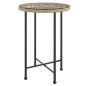 vidaXL Esstisch Ø55 cm Hartglas und Stahl vidaXL Esstisch Ø55 cm Hartglas und Stahl