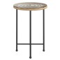 vidaXL Esstisch Ø55 cm Hartglas und Stahl vidaXL Esstisch Ø55 cm Hartglas und Stahl