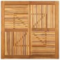 vidaXL Gartentisch 110x110x75 cm Massivholz Akazie vidaXL Gartentisch 110x110x75 cm Massivholz Akazie