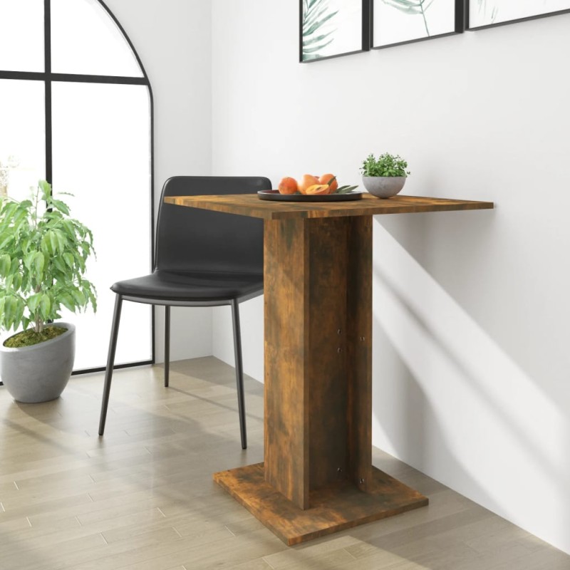 vidaXL Bistrotisch Räuchereiche 60x60x75 cm Holzwerkstoff vidaXL Bistrotisch Räuchereiche 60x60x75 cm Holzwerkstoff