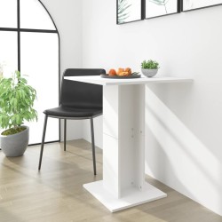 vidaXL Bistrotisch Weiß 60x60x75 cm Holzwerkstoff