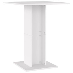 vidaXL Bistrotisch Weiß 60x60x75 cm Holzwerkstoff