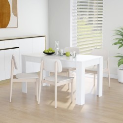 vidaXL Esstisch Weiß 140x74,5x76 cm Holzwerkstoff