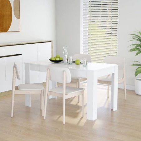 vidaXL Esstisch Weiß 140x74,5x76 cm Holzwerkstoff