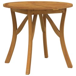 vidaXL Gartentisch Ø 85 cm Massivholz Akazie