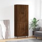 Highboard Braun Eichen-Optik 69,5x34x180 cm Holzwerkstoff Highboard Braun Eichen-Optik 69,5x34x180 cm Holzwerkstoff