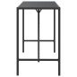 vidaXL Bartisch mit Glasplatte Schwarz 180x70x110 cm Poly Rattan vidaXL Bartisch mit Glasplatte Schwarz 180x70x110 cm Poly Rattan