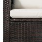 vidaXL 5-tlg. Garten-Lounge-Set mit Auflagen Poly Rattan Braun vidaXL 5-tlg. Garten-Lounge-Set mit Auflagen Poly Rattan Braun