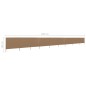 vidaXL 9-teiliges Windschutzgewebe 1200 x 120 cm Taupe