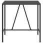 vidaXL Bartisch mit Glasplatte Schwarz 110x70x110 cm Poly Rattan vidaXL Bartisch mit Glasplatte Schwarz 110x70x110 cm Poly Rattan