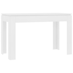 vidaXL Esstisch Weiß 120x60x76 cm Holzwerkstoff