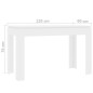 vidaXL Esstisch Weiß 120x60x76 cm Holzwerkstoff vidaXL Esstisch Weiß 120x60x76 cm Holzwerkstoff
