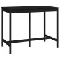 vidaXL Bartisch Schwarz 140x80x110 cm Massivholz Kiefer vidaXL Bartisch Schwarz 140x80x110 cm Massivholz Kiefer