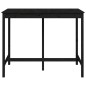 vidaXL Bartisch Schwarz 140x80x110 cm Massivholz Kiefer vidaXL Bartisch Schwarz 140x80x110 cm Massivholz Kiefer