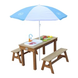 AXI Sand- und Wasser-Picknicktisch Dennis mit Spielküche und Bänken