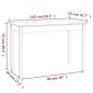 vidaXL Esstisch 110x55x75 cm Massivholz Kiefer vidaXL Esstisch 110x55x75 cm Massivholz Kiefer