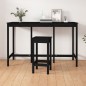 vidaXL Bartisch Schwarz 180x80x110 cm Massivholz Kiefer vidaXL Bartisch Schwarz 180x80x110 cm Massivholz Kiefer