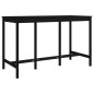 vidaXL Bartisch Schwarz 180x80x110 cm Massivholz Kiefer vidaXL Bartisch Schwarz 180x80x110 cm Massivholz Kiefer