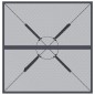 vidaXL Gartentisch Anthrazit 80x80x72,5 cm Stahlgeflecht vidaXL Gartentisch Anthrazit 80x80x72,5 cm Stahlgeflecht