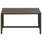 4-tlg. Garten-Lounge-Set mit Auflagen Poly Rattan Braun 4-tlg. Garten-Lounge-Set mit Auflagen Poly Rattan Braun