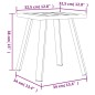 vidaXL Gartentisch Anthrazit 34x34x38 cm Stahl vidaXL Gartentisch Anthrazit 34x34x38 cm Stahl