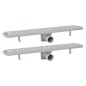 vidaXL Lineare Duschrinnen 2 Stk. Linien 630 x 140 mm Edelstahl vidaXL Lineare Duschrinnen 2 Stk. Linien 630 x 140 mm Edelstahl