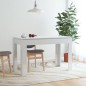 vidaXL Esstisch Hochglanz-Weiß 120x60x76 cm Holzwerkstoff vidaXL Esstisch Hochglanz-Weiß 120x60x76 cm Holzwerkstoff