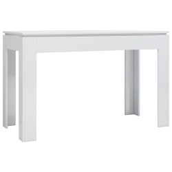 vidaXL Esstisch Hochglanz-Weiß 120x60x76 cm Holzwerkstoff