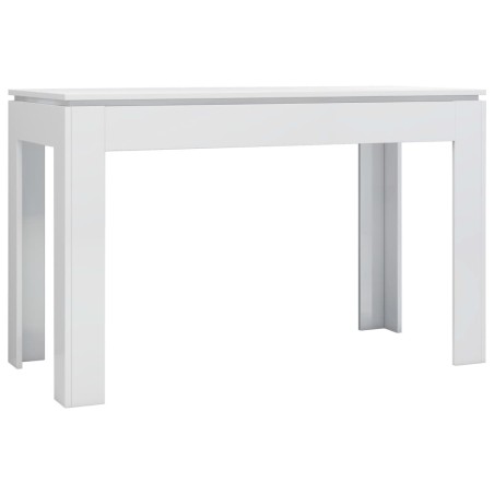 vidaXL Esstisch Hochglanz-Weiß 120x60x76 cm Holzwerkstoff