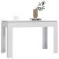 vidaXL Esstisch Hochglanz-Weiß 120x60x76 cm Holzwerkstoff vidaXL Esstisch Hochglanz-Weiß 120x60x76 cm Holzwerkstoff