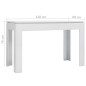 vidaXL Esstisch Hochglanz-Weiß 120x60x76 cm Holzwerkstoff vidaXL Esstisch Hochglanz-Weiß 120x60x76 cm Holzwerkstoff