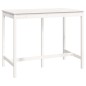 vidaXL Bartisch Weiß 140x80x110 cm Massivholz Kiefer vidaXL Bartisch Weiß 140x80x110 cm Massivholz Kiefer