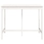vidaXL Bartisch Weiß 140x80x110 cm Massivholz Kiefer vidaXL Bartisch Weiß 140x80x110 cm Massivholz Kiefer
