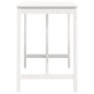vidaXL Bartisch Weiß 140x80x110 cm Massivholz Kiefer vidaXL Bartisch Weiß 140x80x110 cm Massivholz Kiefer