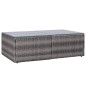 8-tlg. Garten-Lounge-Set mit Auflagen Poly Rattan Grau 8-tlg. Garten-Lounge-Set mit Auflagen Poly Rattan Grau