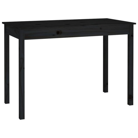vidaXL Esstisch Schwarz 110x55x75 cm Massivholz Kiefer