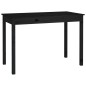 vidaXL Esstisch Schwarz 110x55x75 cm Massivholz Kiefer vidaXL Esstisch Schwarz 110x55x75 cm Massivholz Kiefer