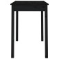 vidaXL Esstisch Schwarz 110x55x75 cm Massivholz Kiefer vidaXL Esstisch Schwarz 110x55x75 cm Massivholz Kiefer