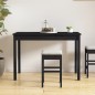 vidaXL Esstisch Schwarz 110x55x75 cm Massivholz Kiefer vidaXL Esstisch Schwarz 110x55x75 cm Massivholz Kiefer