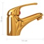 vidaXL Mischbatterie Golden 13x10 cm vidaXL Mischbatterie Golden 13x10 cm