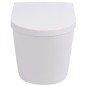vidaXL Wandmontierte Toilette Keramik Weiß vidaXL Wandmontierte Toilette Keramik Weiß