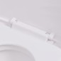 vidaXL Wandmontierte Toilette Keramik Weiß vidaXL Wandmontierte Toilette Keramik Weiß