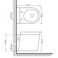 vidaXL Wandmontierte Toilette Keramik Weiß vidaXL Wandmontierte Toilette Keramik Weiß