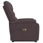 vidaXL Massagesessel mit Aufstehhilfe Dunkelbraun Stoff vidaXL Massagesessel mit Aufstehhilfe Dunkelbraun Stoff
