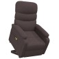 vidaXL Massagesessel mit Aufstehhilfe Dunkelbraun Stoff vidaXL Massagesessel mit Aufstehhilfe Dunkelbraun Stoff