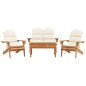 vidaXL 4-tlg. Garten-Lounge-Set Adirondack Massivholz Akazie vidaXL 4-tlg. Garten-Lounge-Set Adirondack Massivholz Akazie