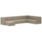 vidaXL 8-tlg. Garten-Lounge-Set mit Kissen Grau Poly Rattan vidaXL 8-tlg. Garten-Lounge-Set mit Kissen Grau Poly Rattan