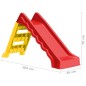 vidaXL Kinderrutsche Faltbar Indoor Outdoor Rot und Gelb vidaXL Kinderrutsche Faltbar Indoor Outdoor Rot und Gelb